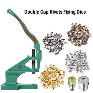 Leather Craft Repair Belt Bag – Green Machine Dies for Double Cap Rivets Set - Picture 1 of 136