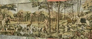 ANTIKER GOBELIN MIT JAGDSZENE AUS NACHLASS - Bild 1 von 6