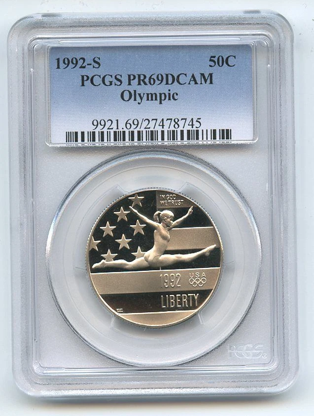 1992 S 50C Olympic Commemorative PCGS PR69DCAM - Image 1 of 1