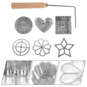 Schwedisches Kekseisen Frittierte Rosetten Blumenrosette Metall - Bild 1 von 12