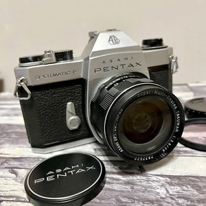 Pentax Spotmatic F analoge Spiegelreflexkamera 35 mm mit SMC Takumar 28 mm F3,5 Objektiv aus Japan - Bild 1 von 24