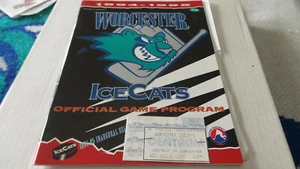 1994-1995 WORCESTER ICE CATS HOCKEY PROGRAM 1ST EDITION VS PEI SENATORS - Picture 1 of 2