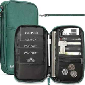 Reisebrieftasche Familie Reisepassetui Zubehör Dokument Organizer Tasche Etui - Bild 1 von 21