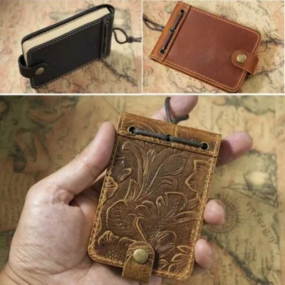 Handmade Vintage Leather Journal Notebook For Writing Portable Pocket Notebook - Image 1 of 4