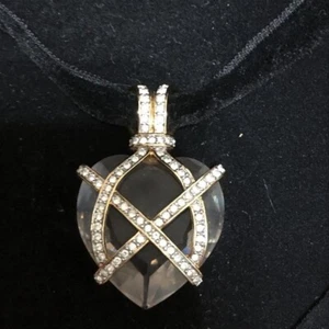 Nuevo con etiquetas - Colgante de corazón de cristal Swarovski de colección - Imagen 1 de 8