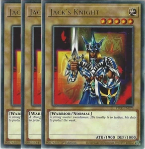 Jack's Knight x3 KICO-DE028 Yu-Gi-Oh! TCG 1st Ed Rare Playset - Bild 1 von 1