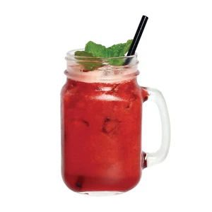 12x Drinking Jar Glass 450ml Olympia Commercial Bar Restaurant Cafe Handled Jars - Picture 1 of 10