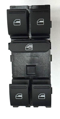 VW ELECTRIC WINDOW SWITCH UNIT FRONT REAR  GOLF POLO PASSAT IBIZA LEON GENUINE - Image 1 of 4