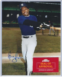 Foto de béisbol firmada de 8x10 de Billy de los Yankees de Nueva York (SCSOA) Braves Rangers Angels - Imagen 1 de 7