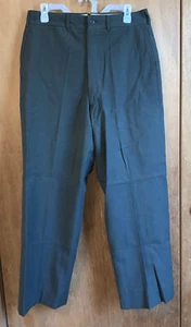 U.S. Army Dress Pants Uniform Military Vintage Wool Pants 33X34 Green Excellent - Picture 1 of 5