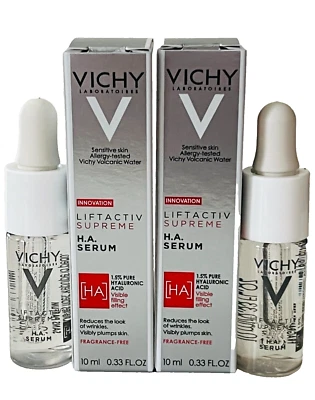 LOTE DE 2 VICHY Liftactiv Supreme H.A Serum 1.5% Ácido Hialurónico Puro 10ml/0.33oz Foto 1 de 4