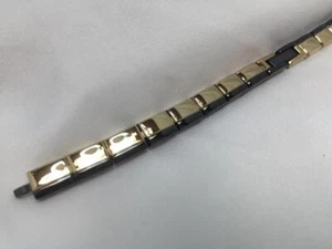 Seiko Original Uhrenarmband SZZC54, 4A801.D.I. Armband Damen schwarz/goldfarben - Bild 1 von 7