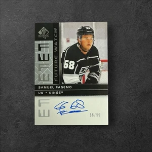 2022-23 SP Authentic SAMUEL FAGEMO /99 Retro Future Watch Auto LA Kings - Picture 1 of 2