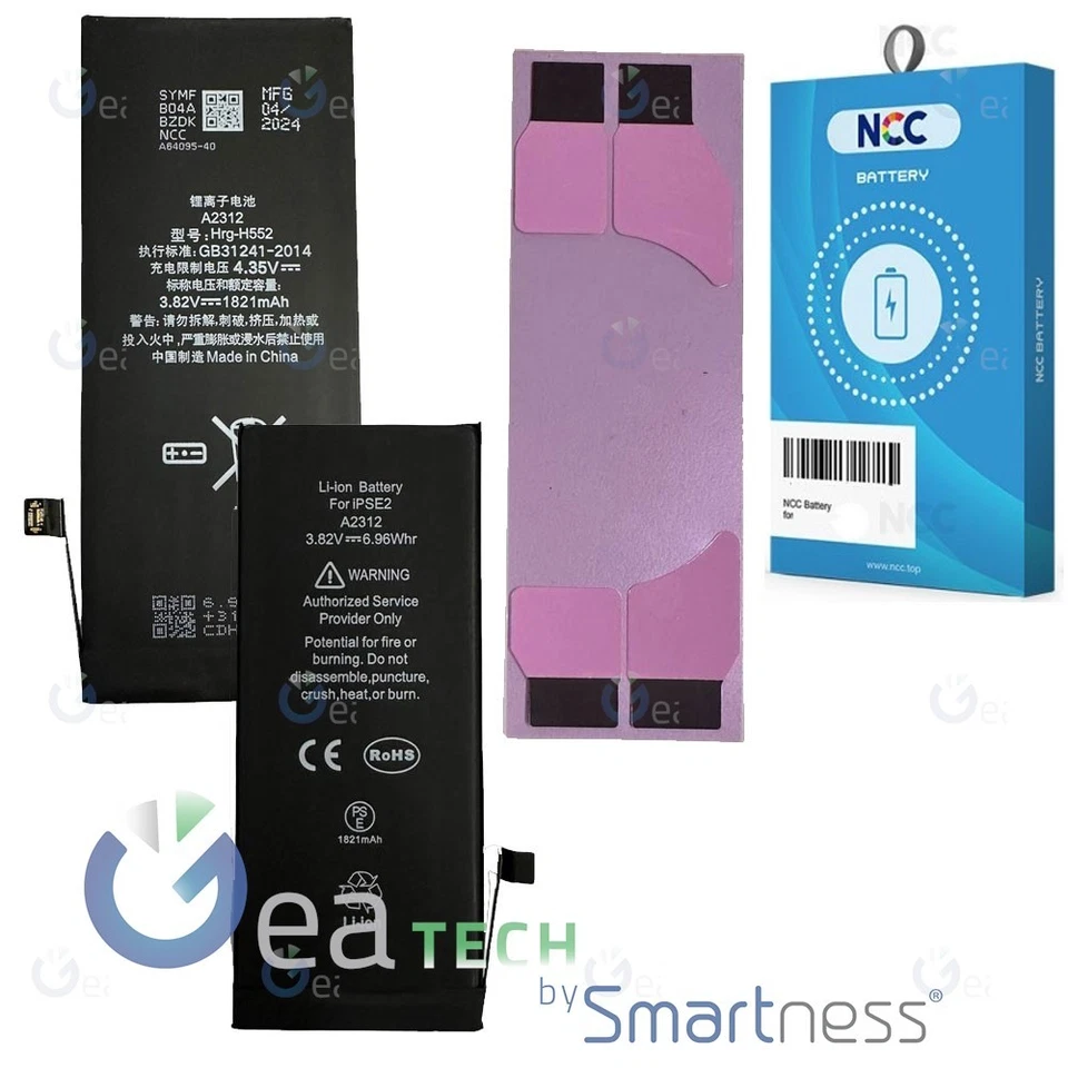 BATTERIA PER APPLE IPHONE SE 2020 A2275 A2298 1821MAH RICAMBIO PILA NCC ZY CHIP