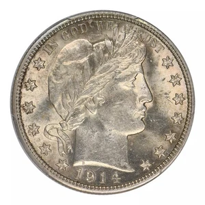 1914 Barber Half Dollar PCGS MS-61 - Picture 1 of 4