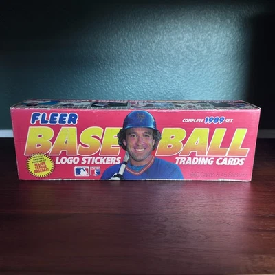 Caja de fábrica de béisbol Fleer 1989 ~ 660 tarjetas + 45 pegatinas - abierta - no verificada Foto 1 de 4