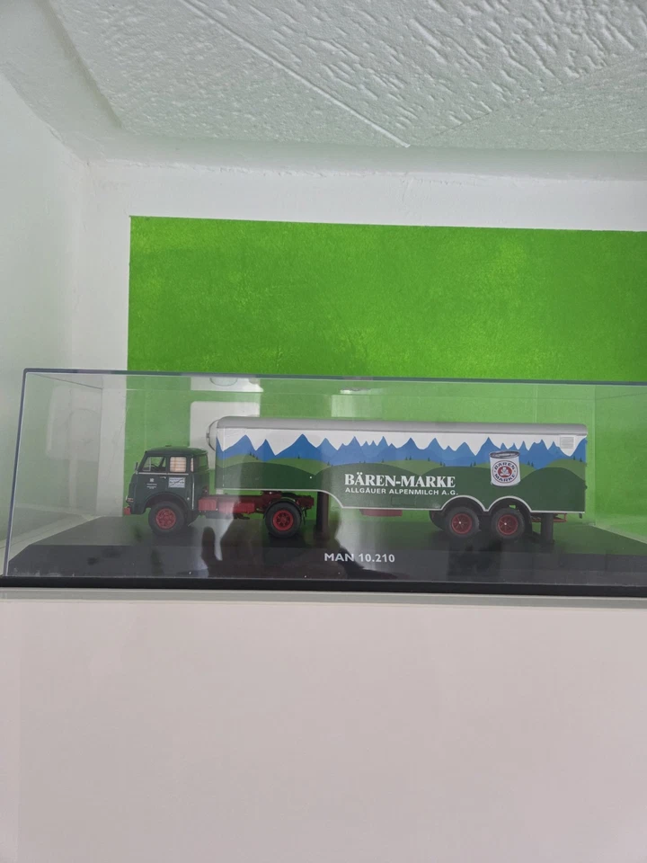 Schuco 1:43 Lkw MAN 10.210  Anhängerzug "Bären-Marke" - Bild 1 von 4