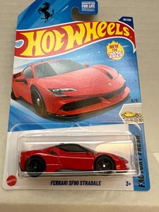 Nuevo en paquete Hot Wheels Mainline Ferrari SF90 Stradale 191/250 rojo fresco de fábrica 5/5 - Imagen 1 de 5