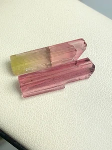 Tourmaline Crystal Pair 15.25 ct - Collector Mineral Specimen - Picture 1 of 6