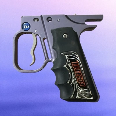 WGP Autococker Chrome Double Trigger Swing Hinge Trigger Frame Steel Grey - Image 1 of 4