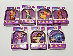 VTG Set of 7 Disney Winnie The Pooh PVC Figures Collectible Mattel 66611-97 READ - Picture 1 of 19