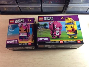 New Sealed Lego Brickheadz Fortnite 40728 & 40760 Brite Bomber Cuddle Team Peely - Picture 1 of 2