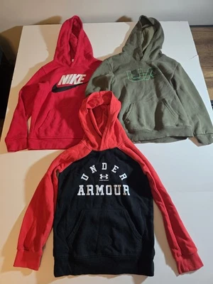 Nike And Under Armour Size 7 Bous Pullover Hoddie Sweatshirt Boys  - Image 1 of 4