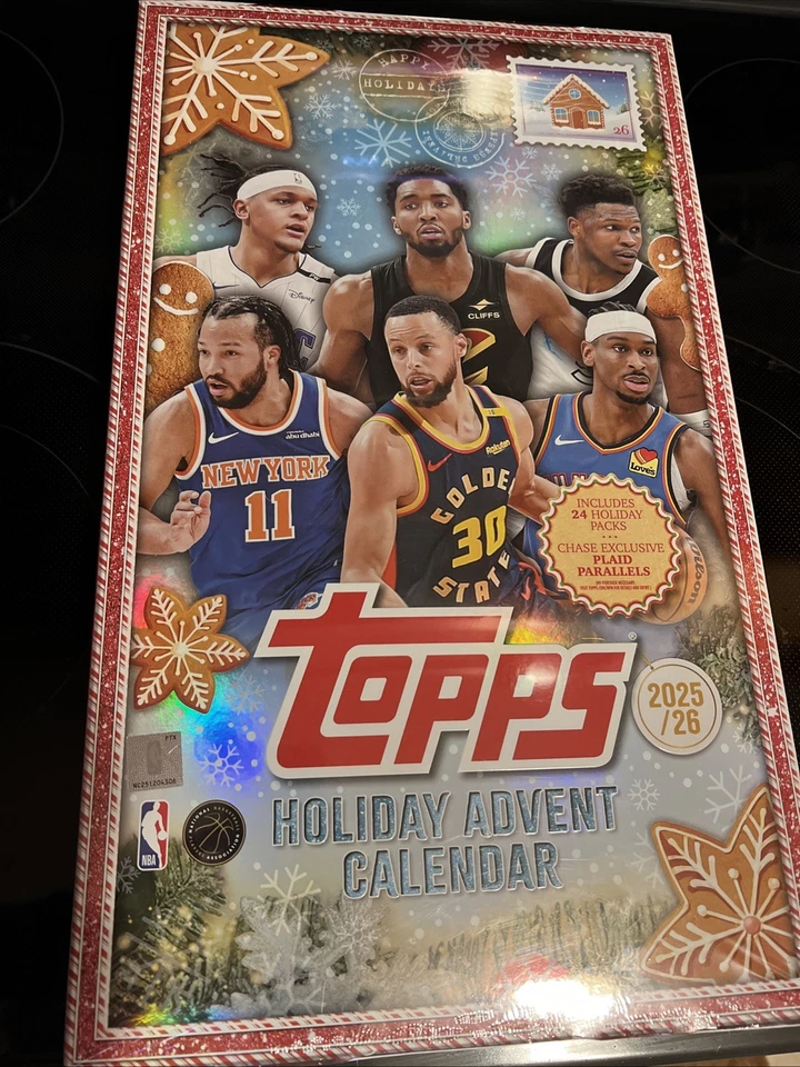 🎄NEW SEALED 2025-26 Topps NBA Basketball Holiday Advent Calendar IN HAND NOW🎄 - Image 1 of 1