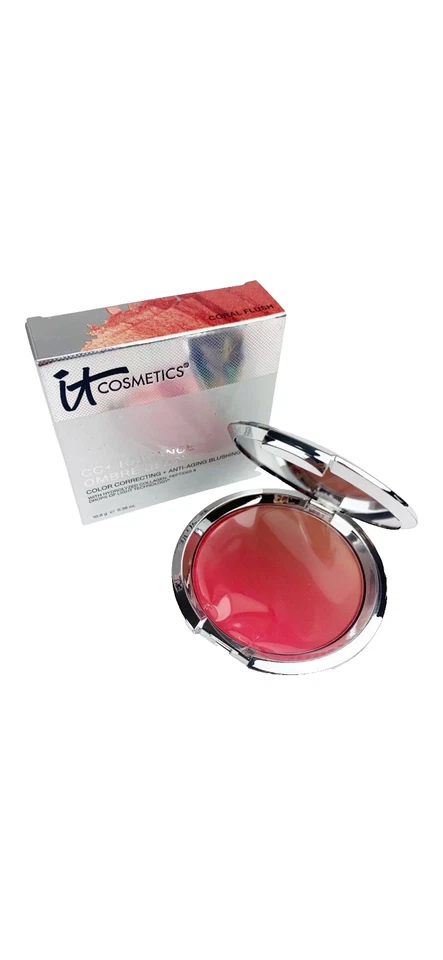 IT Cosmetics CC+ Radiance Ombre Blush Color Correct Anti Aging Coral Flush NIB - Image 1 of 4