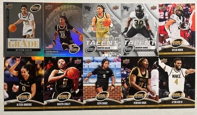 2024 Upper Deck World Of Sports 10 Card Wake Forest Rookie Lot Sallis Davis +++ - Image 1 of 2