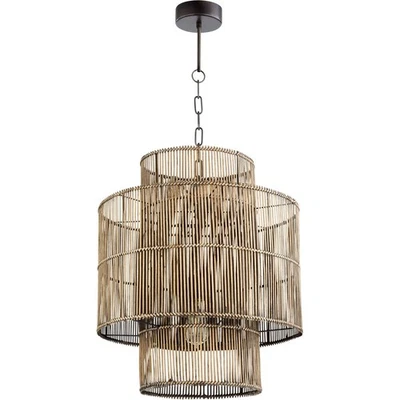 Cyan Design 10273 Hammond 1 Light 19 inch Rattan Pendant Ceiling Light - Image 1 of 4