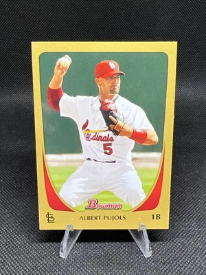 Bowman Albert Pujols #6 Gold 2011 Foto 1 de 2