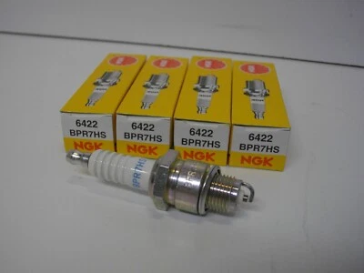 NGK BPR7HS / 6422 spark plug pack of 4 each outboard marine boat - Image 1 of 4