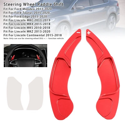 Steering Wheel Paddle Shifter For Lincoln MKZ MKC MKX 2010-2019 Aluminium Red Foto 1 de 4
