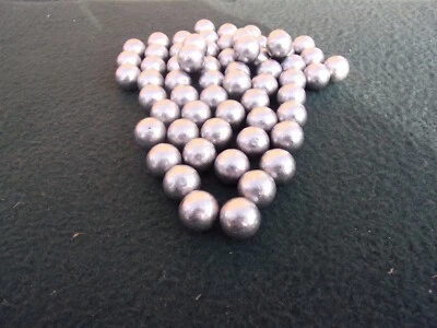 1kg 14mm approx round lead balls  catapult slingshot ammo 62 balls approx - Image 1 of 2