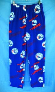 Herren Medium "FLANELL PYJAMAHOSE" Philadelphia 76ers NBA Basketball blau/rot - Bild 1 von 3