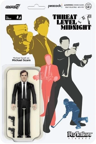 WB  Super7 The Office - ReAction Figures Wave 1 - Michael Scott as Michael Scarn Cover