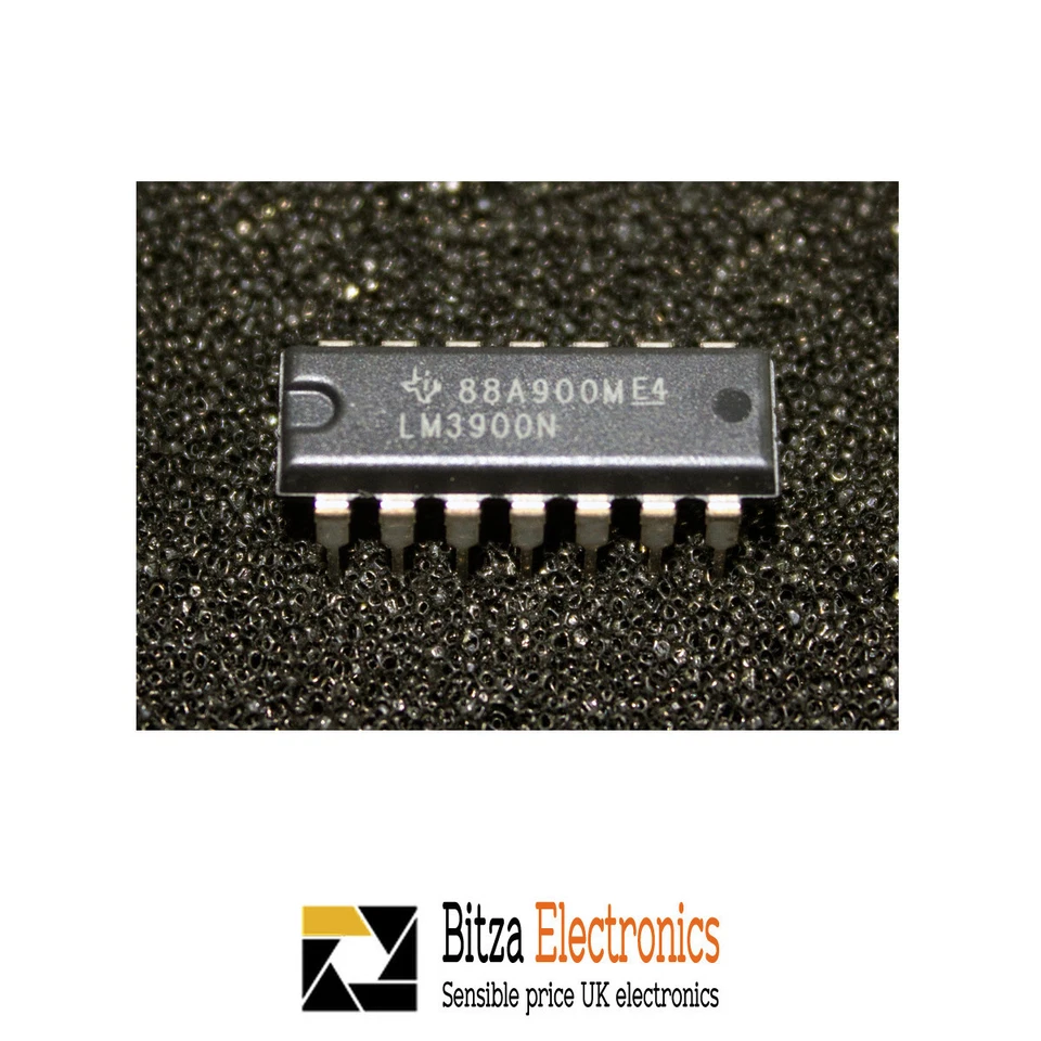 TEXAS INSTRUMENTS Texas LM3900 LM3900N QUADRUPLE NORTON OPERATIONAL AMPLIFIERS IC 14 pin DIP