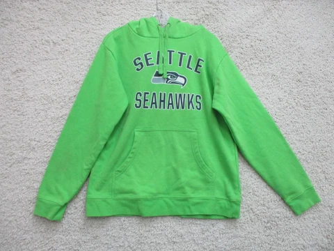 Fanatics Seattle Seahawks Sweater Large Adult Green Pullover Hoodie NFL Womens L Cover