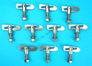 10 x ACERO INOXIDABLE M8 x 20 mm antiuce bloqueo de caída bloqueo sujetador perrera - Imagen 1 de 2