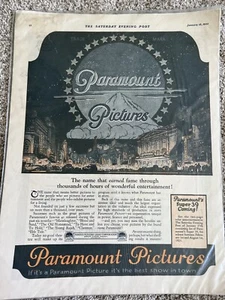 Vintage 1923 Print Ad 13.75 x 10.75 Paramount Pictures Super 39 hollywood movies - Picture 1 of 5