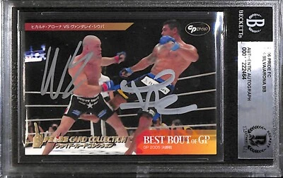 WANDERLEI SILVA SIGNED AUTO'D 2006 PRIDE FC GRAND PRIX BEST BOUT CARD BAS COA - Image 1 of 3