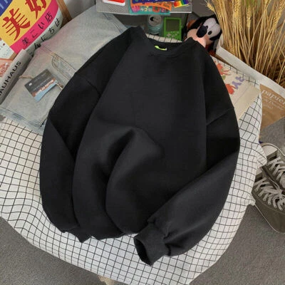 Women's Oversized Sweatshirt Warm Fleece Sweater Casual Loose Jumper Hoodie Tops - Image 1 of 4