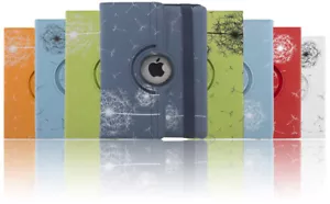 Funda protectora de cuero diente de león folio 360 grados con soporte para iPad 2 3 4 Air 1 Mini 2 - Imagen 1 de 51