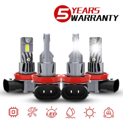 Faro LED H11 H11 haz alto-bajo 4x bombillas para Freightliner Cascadia 2008-2016 Foto 1 de 4