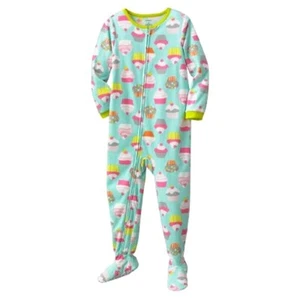  CARTER'S NIÑA PEQUEÑA CUPCAKES MANTA CON PATAS DURMIENTE ACOGEDOR PIJAMA POLAR 4T - Imagen 1 de 1