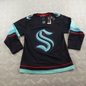 Adidas Seattle Kraken Home Jersey Mens 46 Small Authentic NHL Hockey PrimeGreen - Picture 1 of 10