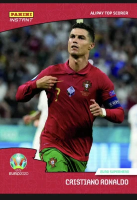 EURO 2020 Panini Instant #73 Cristiano Ronaldo Top Scorer Portugal UEFA /3379 - Image 1 of 2