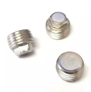 BALDOR HW4500S33 1/8" 150 Threaded NPT HEX Head Plug 304 Stainless Steel (3 per) - Picture 1 of 6
