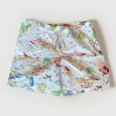 Bermuda de natação vintage polo Ralph Lauren The Sunshine State algodão masculina 34 - Imagem 1 de 4